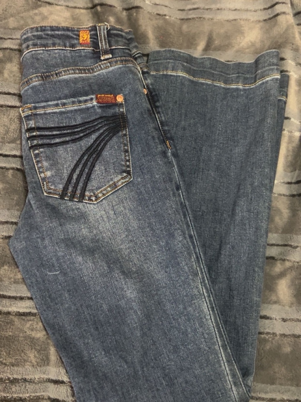 7 For All Mankind Dark Blue Jeans